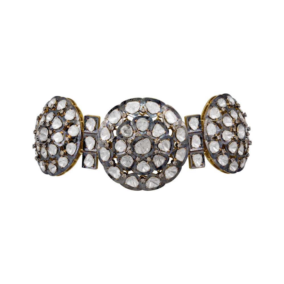 Radial Tri-Circular Polki Choker